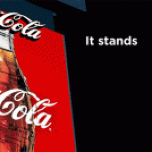 可口可乐3d巨屏广告牌制作创意